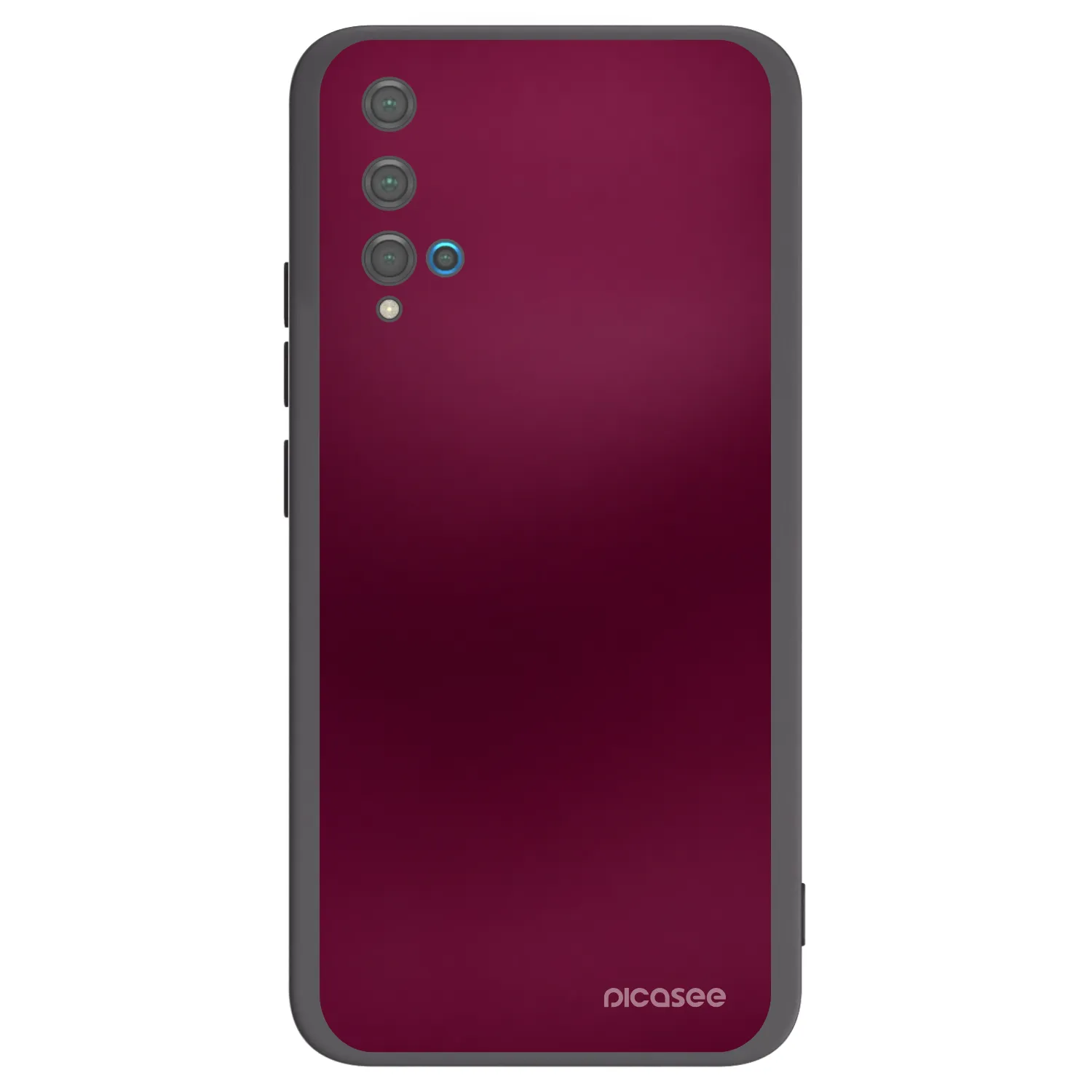 Picasee fekete szilikon tok az alábbi mobiltelefonokra Huawei Nova 5T - Velvet Bordeaux