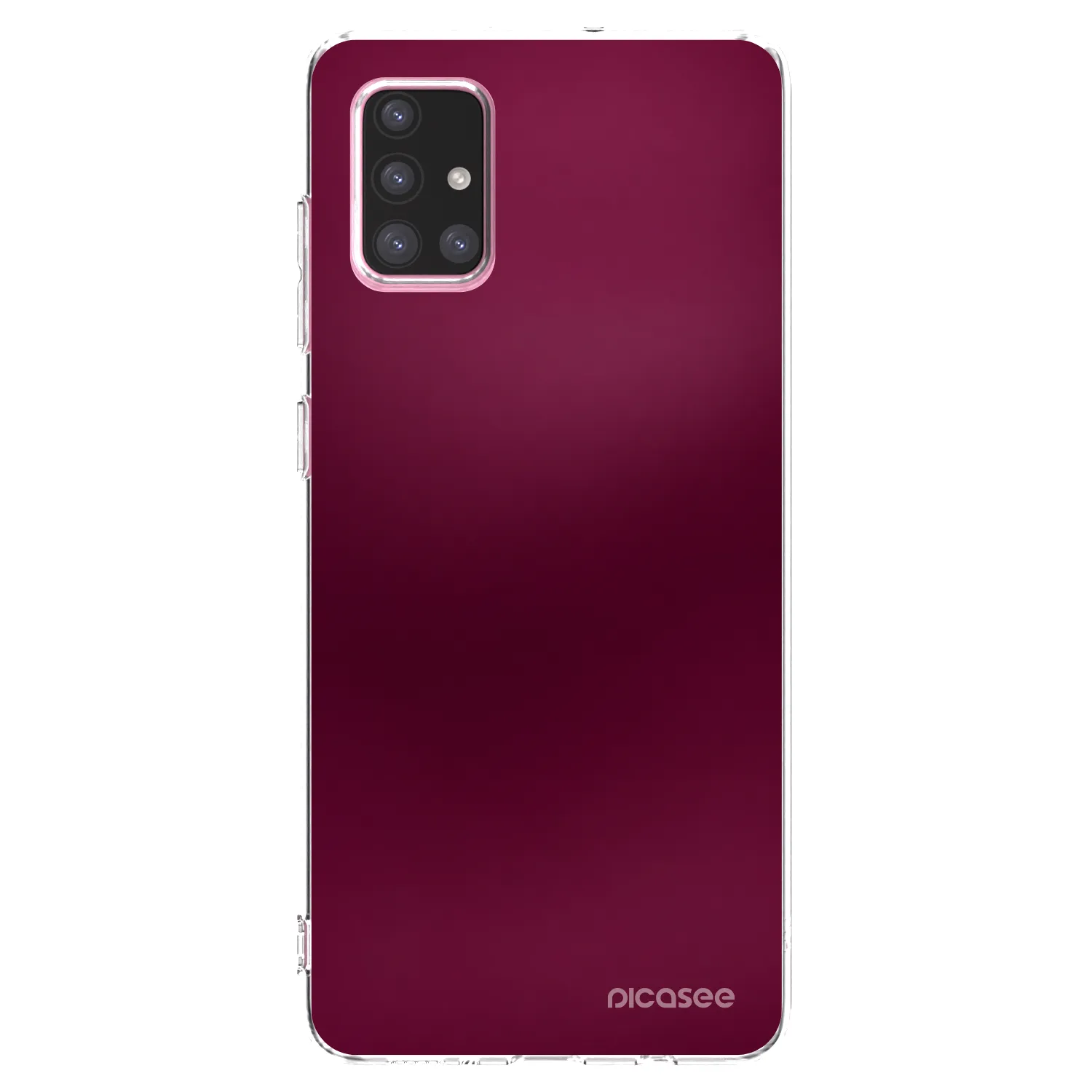 Picasee átlátszó szilikon tok az alábbi mobiltelefonokra Samsung Galaxy A71 A715F - Velvet Bordeaux