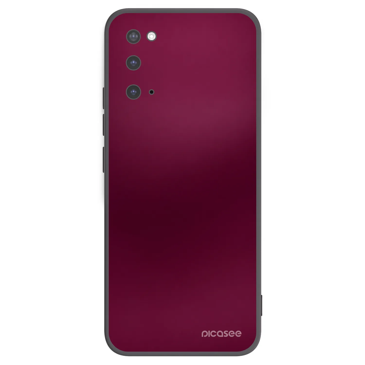 Picasee fekete szilikon tok az alábbi mobiltelefonokra Samsung Galaxy S20 G980F - Velvet Bordeaux