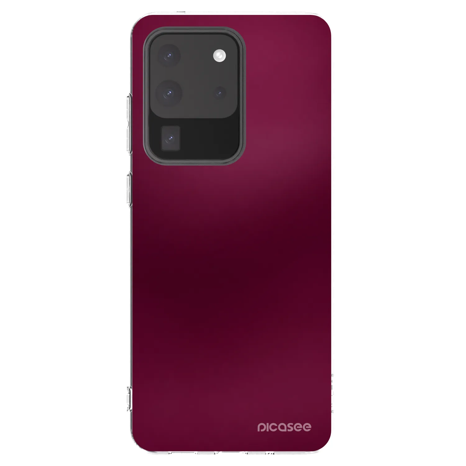 Picasee átlátszó szilikon tok az alábbi mobiltelefonokra Samsung Galaxy S20 Ultra 5G G988F - Velvet Bordeaux