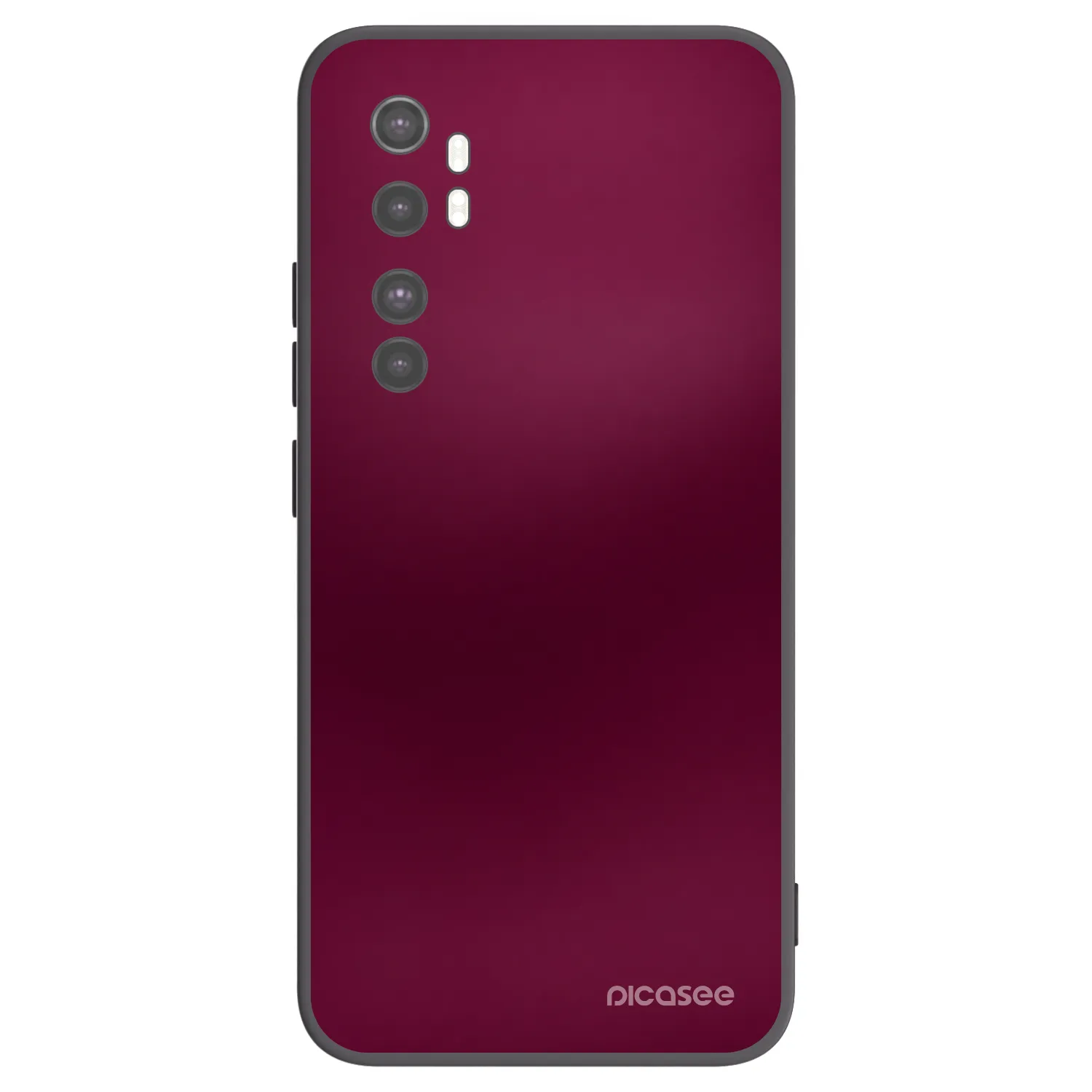 Picasee fekete szilikon tok az alábbi mobiltelefonokra Xiaomi Mi Note 10 Lite - Velvet Bordeaux