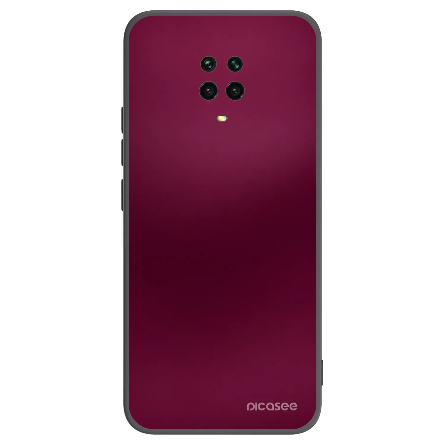 Picasee fekete szilikon tok az alábbi mobiltelefonokra Xiaomi Redmi Note 9S - Velvet Bordeaux