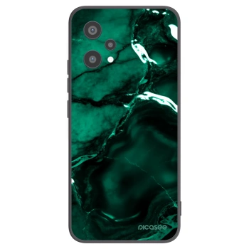 Picasee fekete szilikon tok az alábbi mobiltelefonokra Realme 9 Pro 5G - Dark emerald