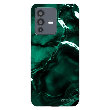 Picasee átlátszó szilikon tok az alábbi mobiltelefonokra Vivo V23 5G - Dark emerald