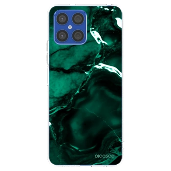 Picasee átlátszó szilikon tok az alábbi mobiltelefonokra Honor X8 4G - Dark emerald
