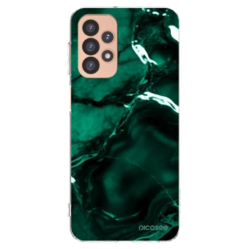 Picasee átlátszó szilikon tok az alábbi mobiltelefonokra Samsung Galaxy A23 A236B 5G - Dark emerald