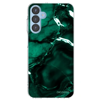 Picasee átlátszó szilikon tok az alábbi mobiltelefonokra Samsung Galaxy A15 A156B 5G - Dark emerald
