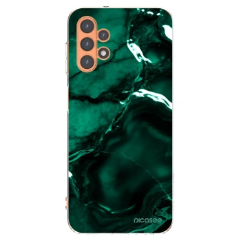 Picasee átlátszó szilikon tok az alábbi mobiltelefonokra Samsung Galaxy A13 5G - Dark emerald
