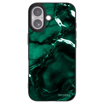 Picasee fekete szilikon tok az alábbi mobiltelefonokra Apple iPhone 17 - Dark emerald