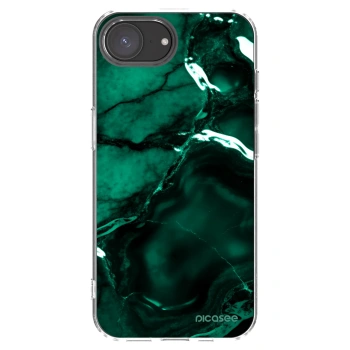 Picasee átlátszó szilikon tok az alábbi mobiltelefonokra Apple iPhone 17e - Dark emerald