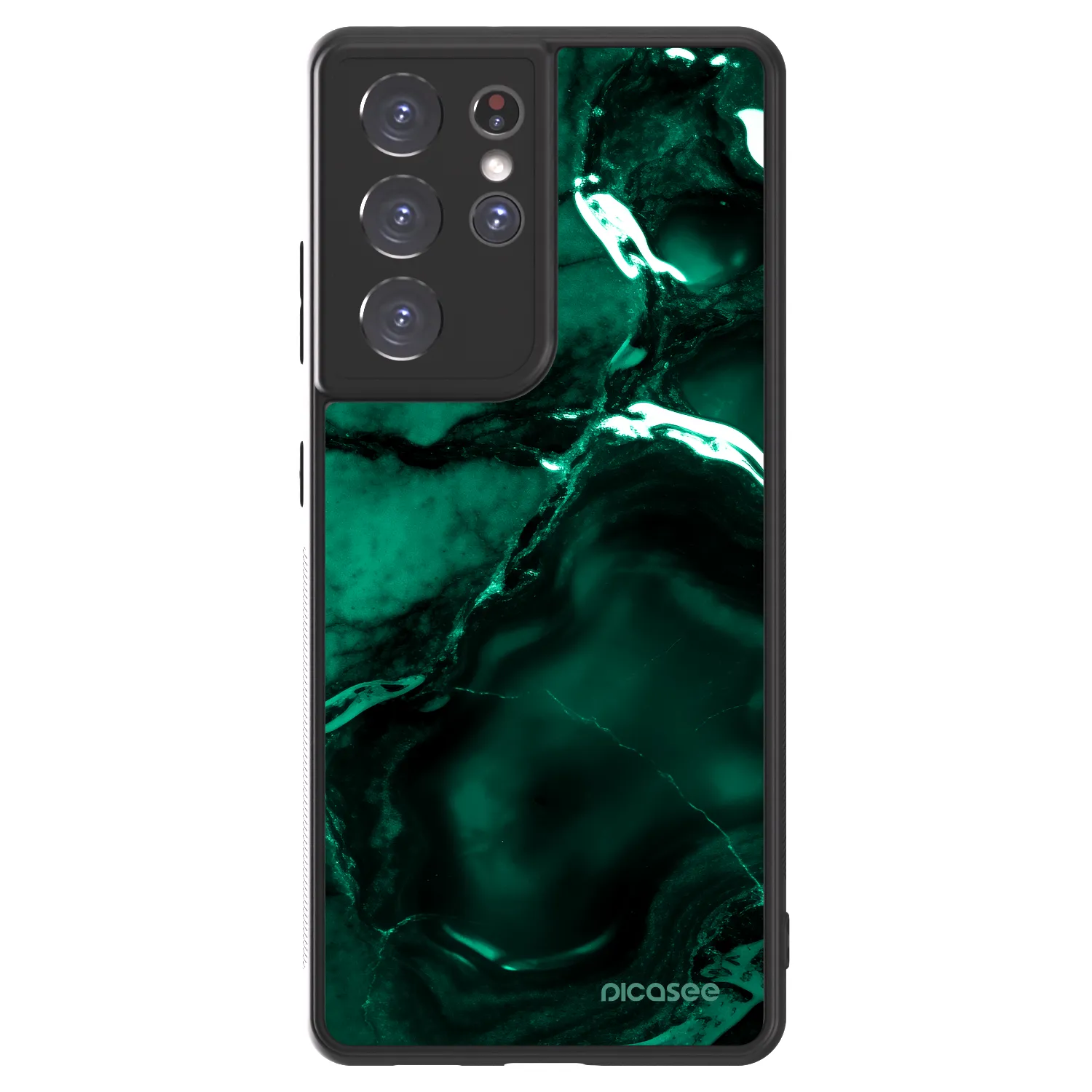 Picasee ULTIMATE CASE Samsung Galaxy S21 Ultra 5G G998B - készülékre - Dark emerald