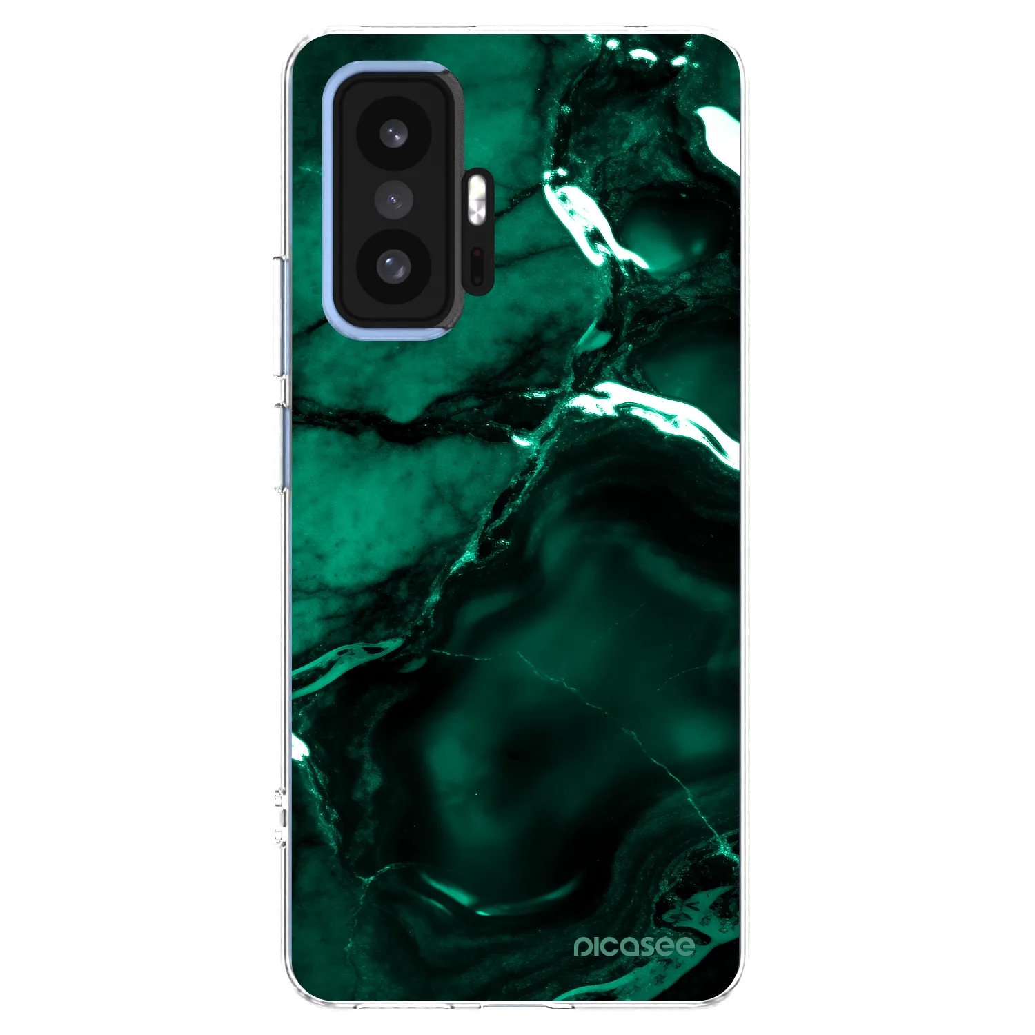 Picasee átlátszó szilikon tok az alábbi mobiltelefonokra Xiaomi 11T Pro - Dark emerald