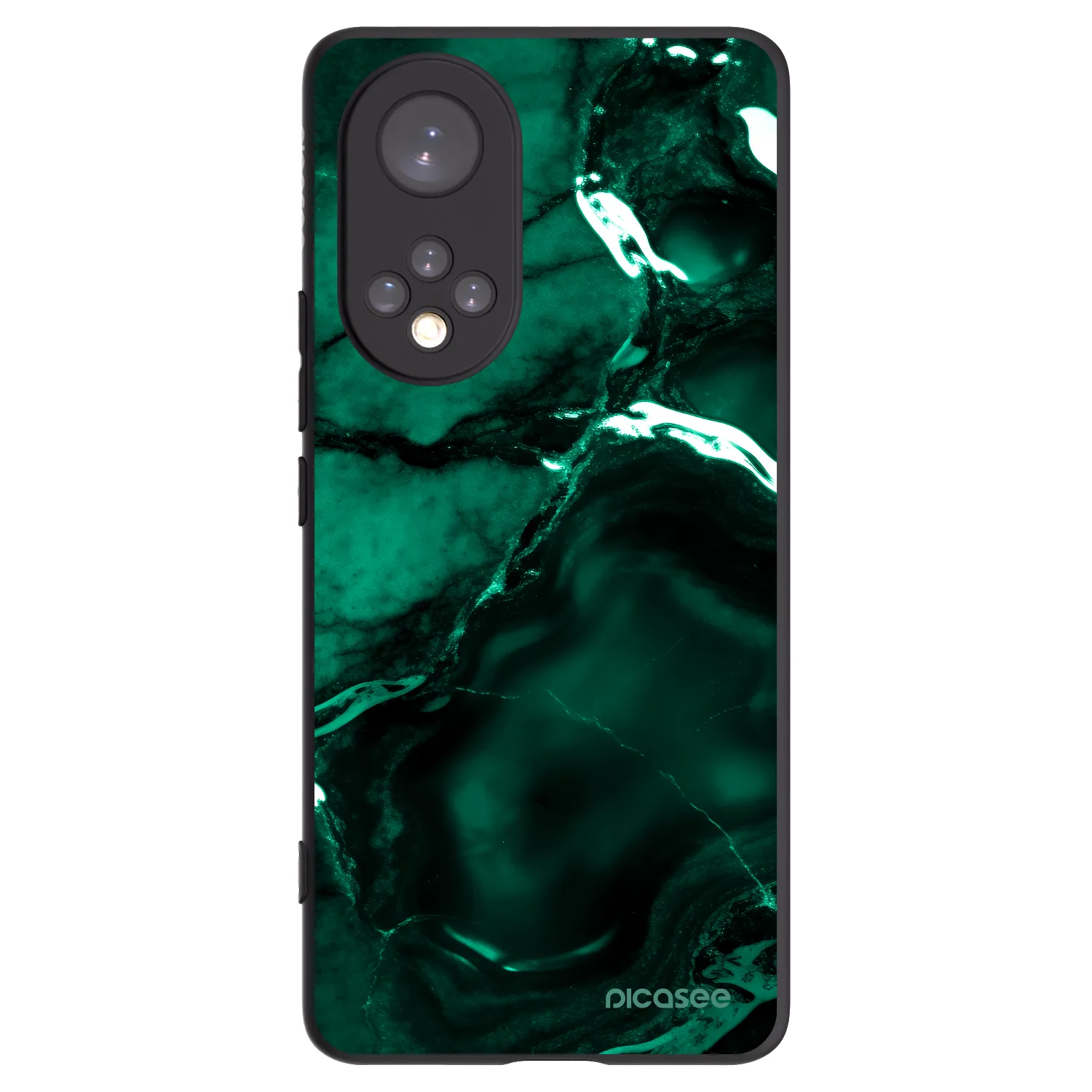 Picasee fekete szilikon tok az alábbi mobiltelefonokra Huawei Nova 9 - Dark emerald