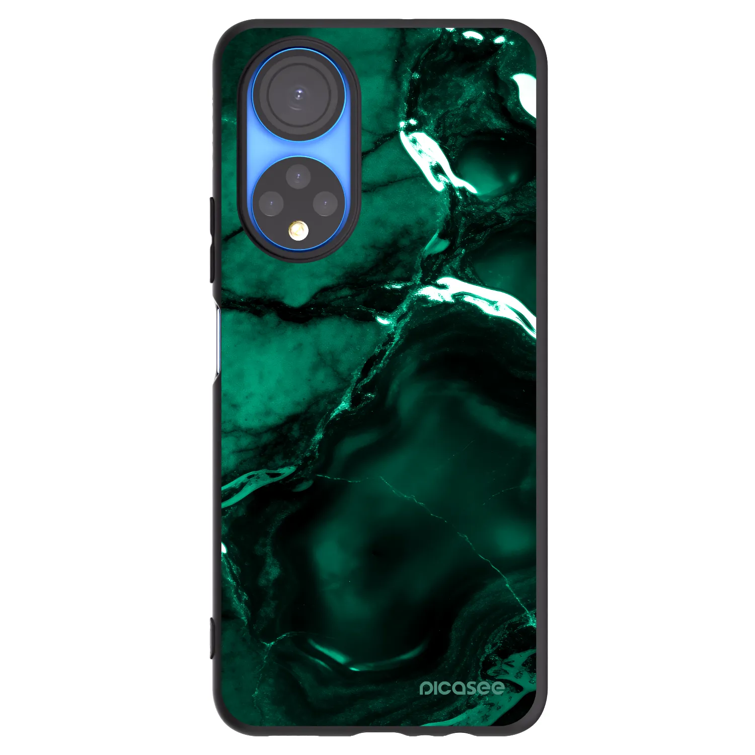 Picasee fekete szilikon tok az alábbi mobiltelefonokra Honor X7 - Dark emerald