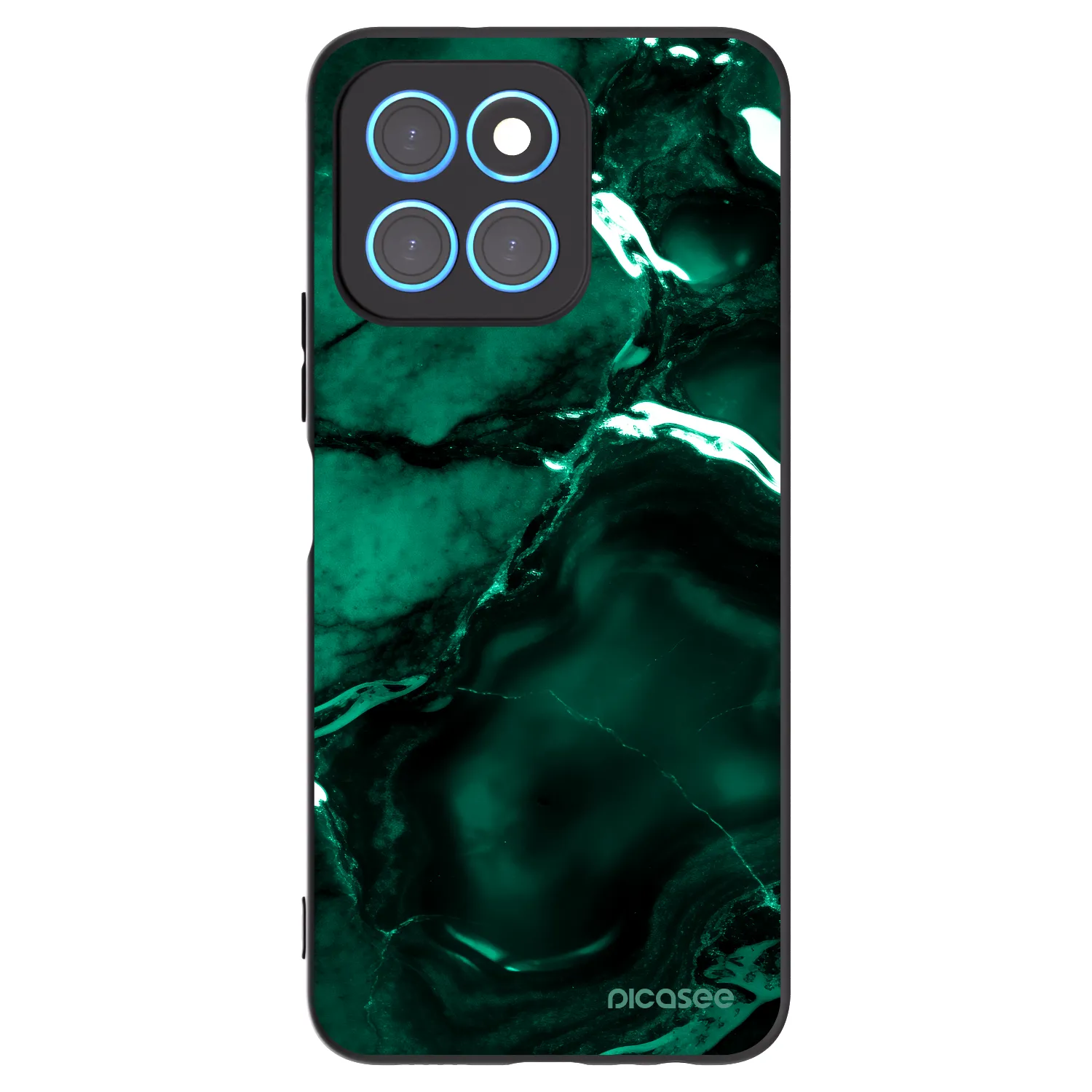 Picasee fekete szilikon tok az alábbi mobiltelefonokra Honor X6 - Dark emerald