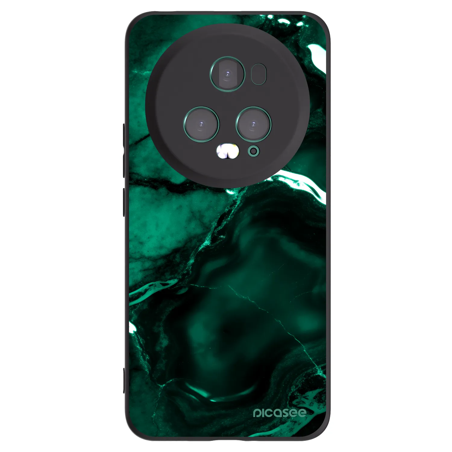 Picasee fekete szilikon tok az alábbi mobiltelefonokra Honor Magic5 Pro - Dark emerald