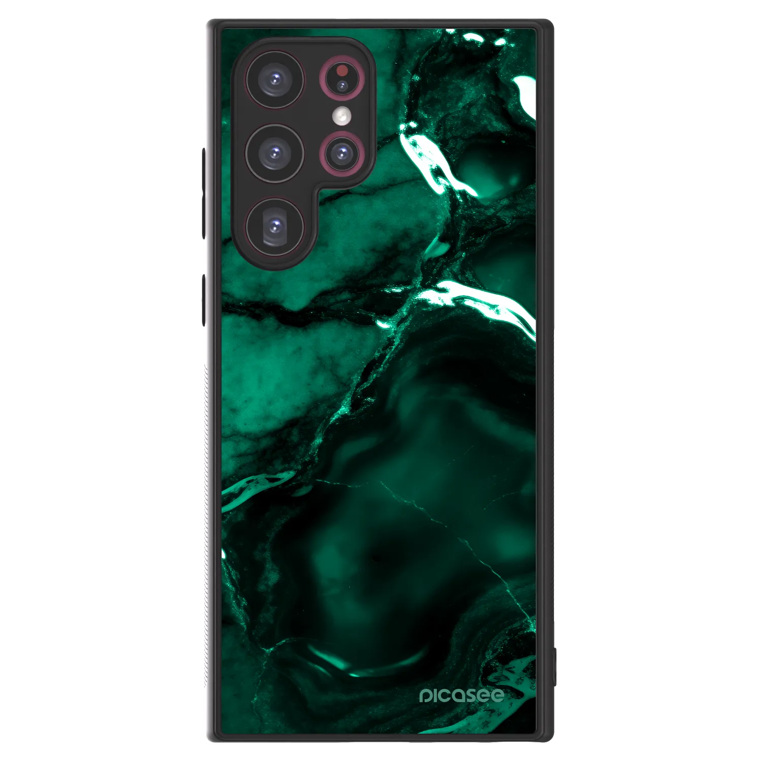 Picasee ULTIMATE CASE PowerShare Samsung Galaxy S22 Ultra 5G - készülékre - Dark emerald