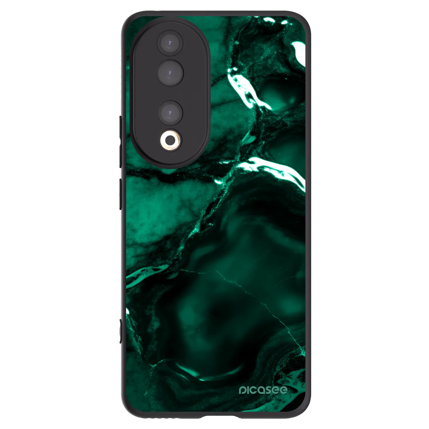 Picasee fekete szilikon tok az alábbi mobiltelefonokra Honor 90 5G - Dark emerald