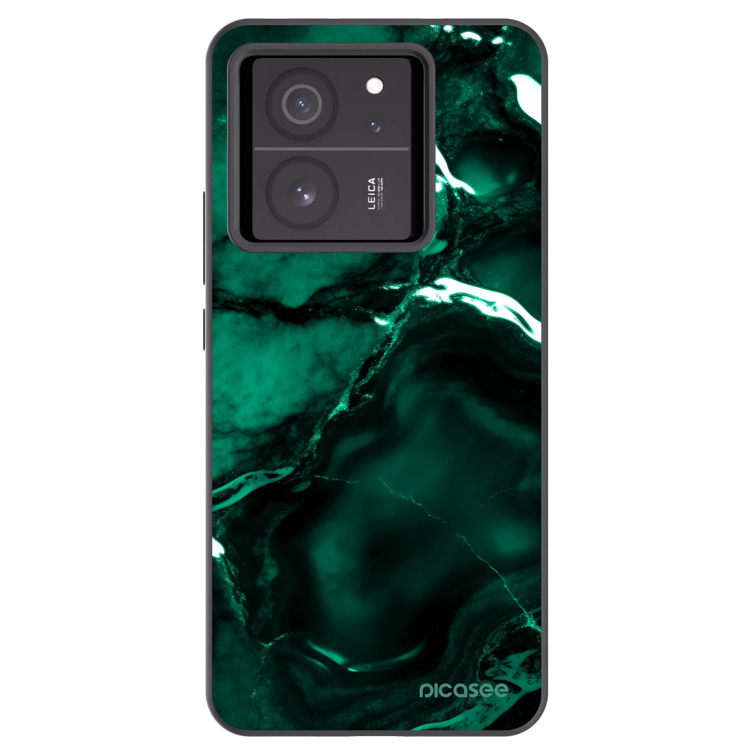 Picasee fekete szilikon tok az alábbi mobiltelefonokra Xiaomi 13T Pro - Dark emerald
