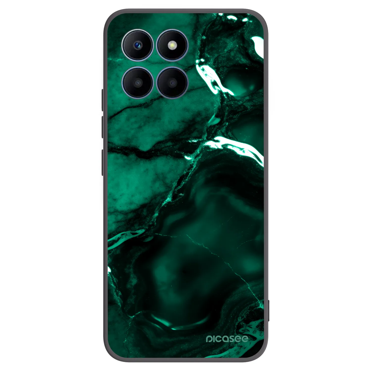 Picasee fekete szilikon tok az alábbi mobiltelefonokra Honor 70 Lite - Dark emerald