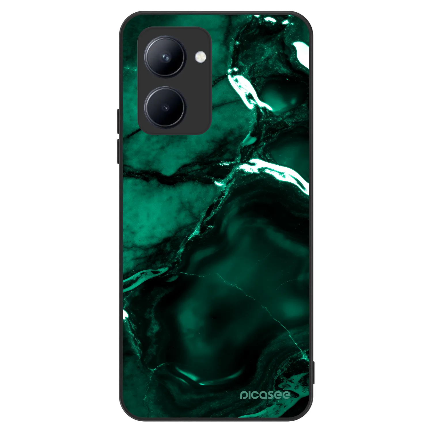 Picasee ULTIMATE CASE Realme C33 (2023) - készülékre - Dark emerald