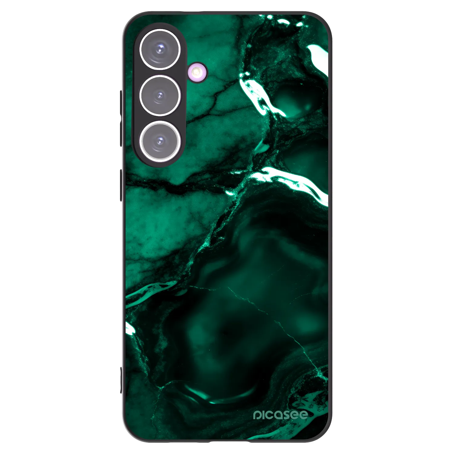 Picasee fekete szilikon tok az alábbi mobiltelefonokra Samsung Galaxy S24+ S926B 5G - Dark emerald
