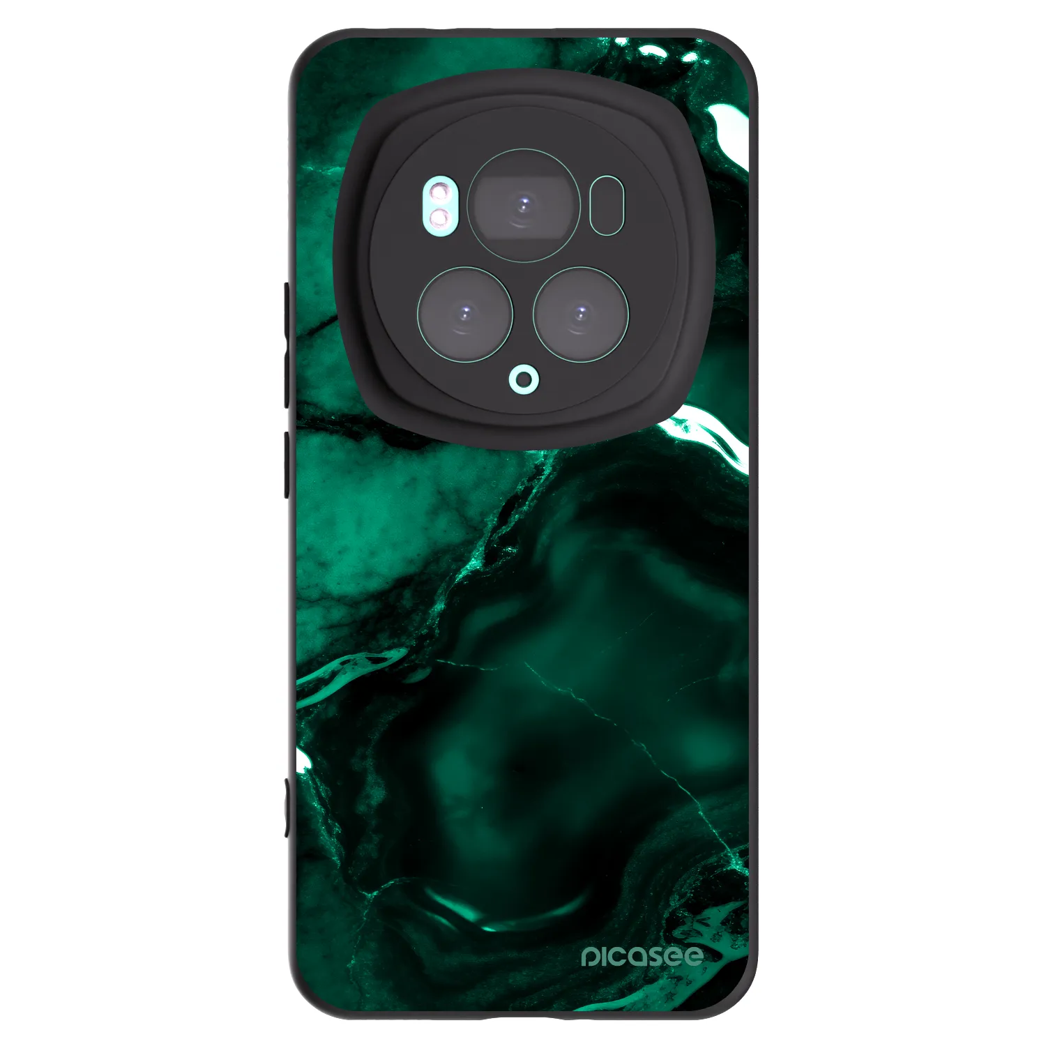 Picasee fekete szilikon tok az alábbi mobiltelefonokra Honor Magic6 Pro - Dark emerald