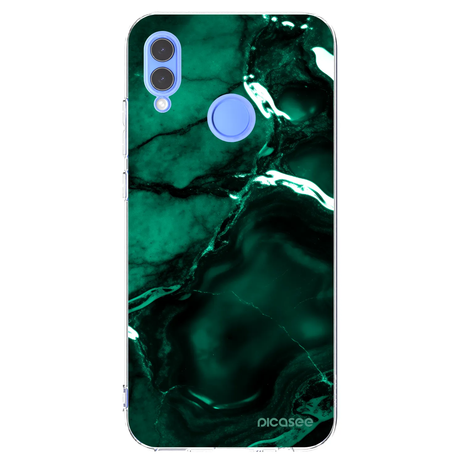 Picasee átlátszó szilikon tok az alábbi mobiltelefonokra Honor 10 Lite - Dark emerald