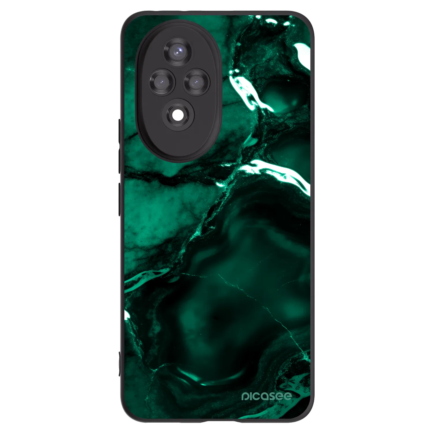 Picasee fekete szilikon tok az alábbi mobiltelefonokra Honor 200 5G - Dark emerald
