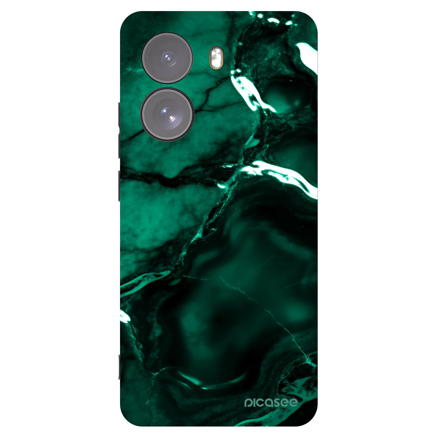 Picasee fekete szilikon tok az alábbi mobiltelefonokra Xiaomi Poco X7 - Dark emerald
