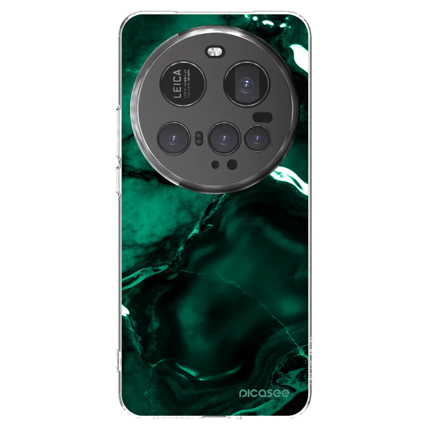 Picasee átlátszó szilikon tok az alábbi mobiltelefonokra Xiaomi 15 Ultra - Dark emerald