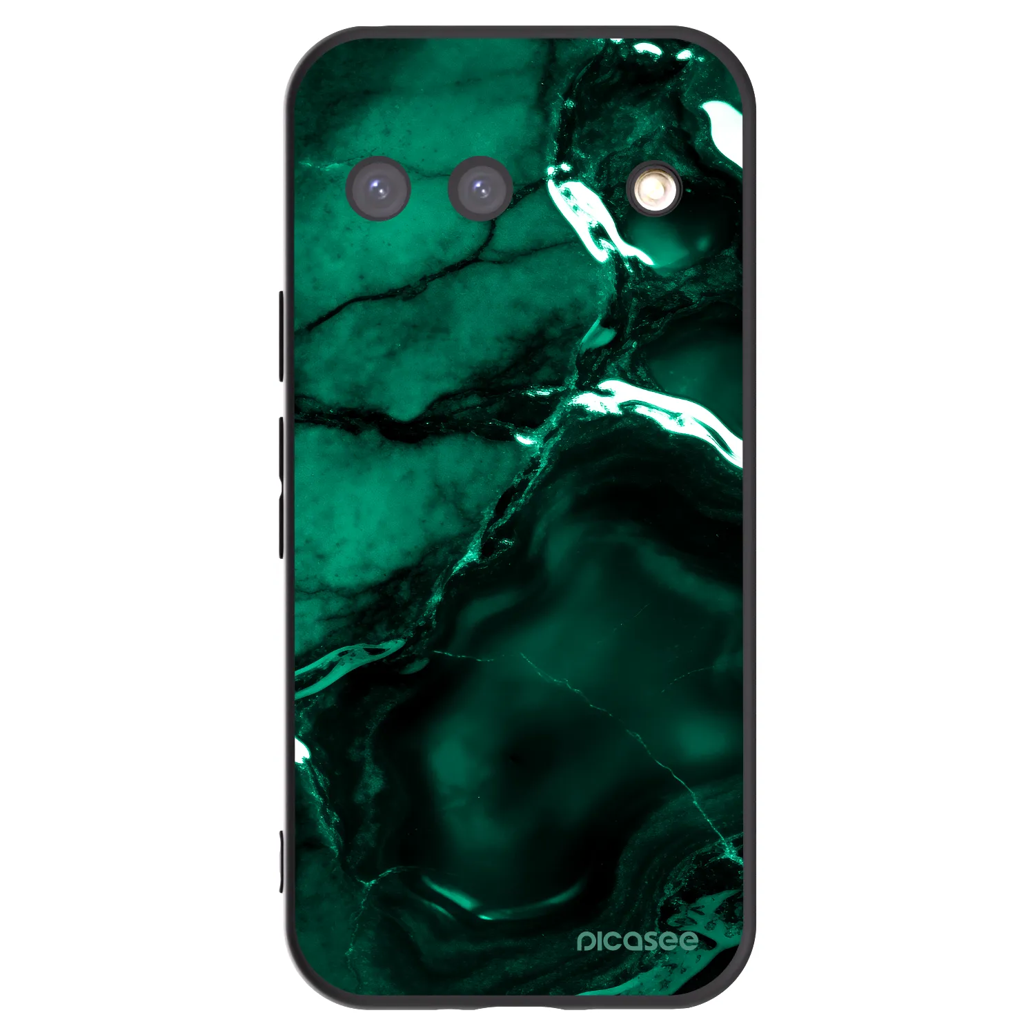 Picasee fekete szilikon tok az alábbi mobiltelefonokra Google Pixel 9 - Dark emerald