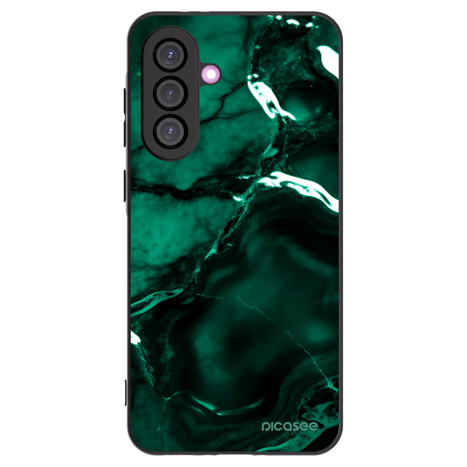 Picasee fekete szilikon tok az alábbi mobiltelefonokra Samsung Galaxy A36 5G - Dark emerald