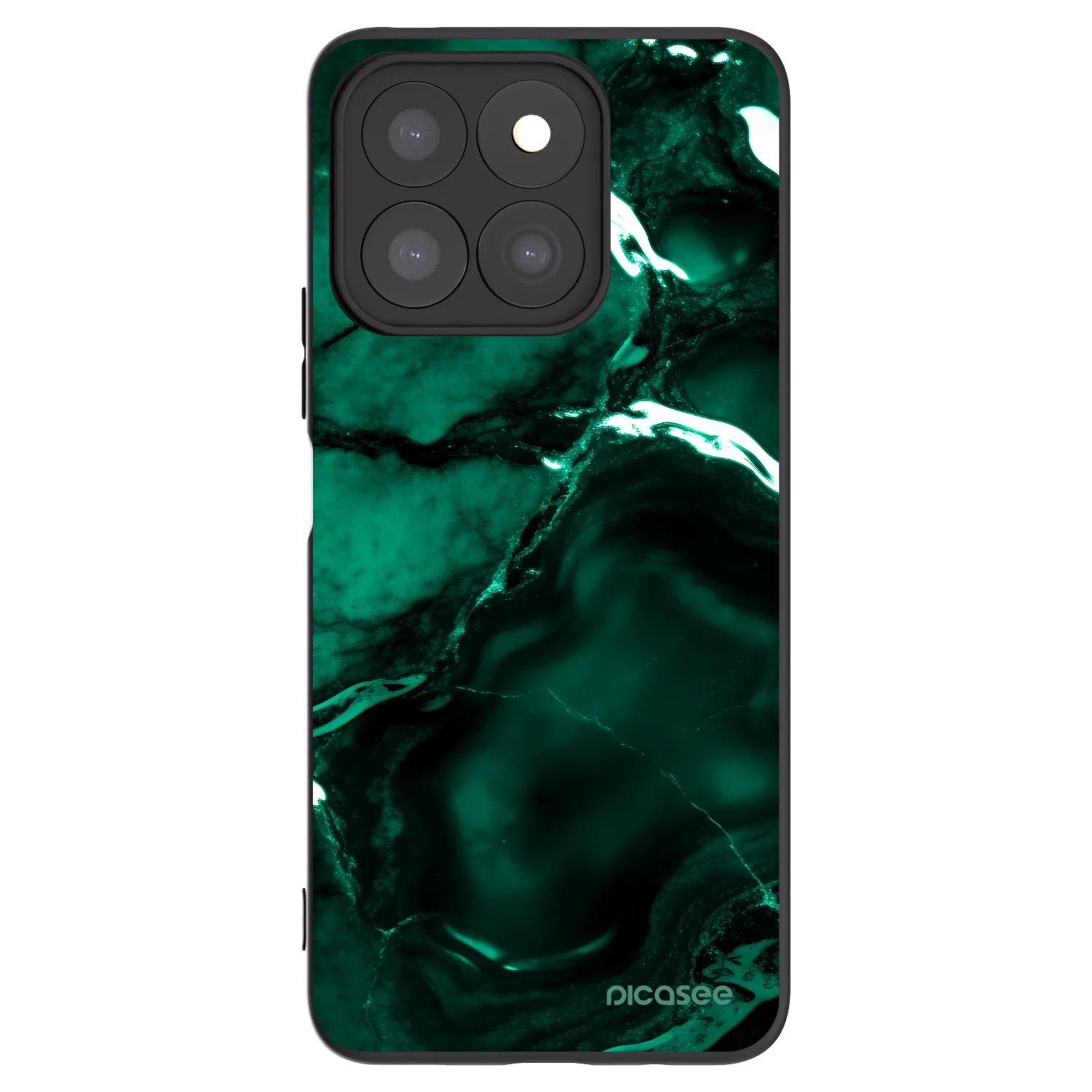 Picasee fekete szilikon tok az alábbi mobiltelefonokra Honor X8c - Dark emerald