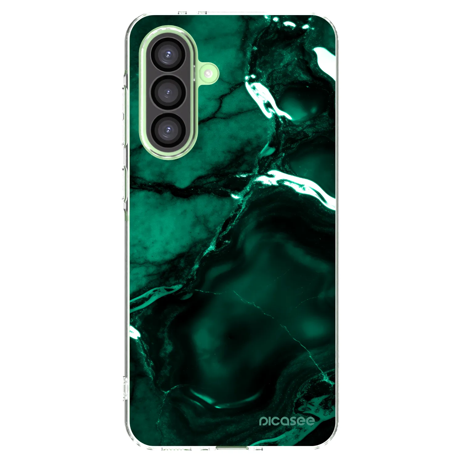 Picasee átlátszó szilikon tok az alábbi mobiltelefonokra Samsung Galaxy A26 5G A266B - Dark emerald