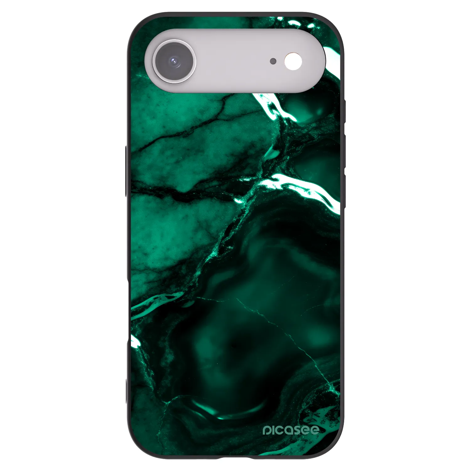 Picasee fekete szilikon tok az alábbi mobiltelefonokra Apple iPhone Air - Dark emerald