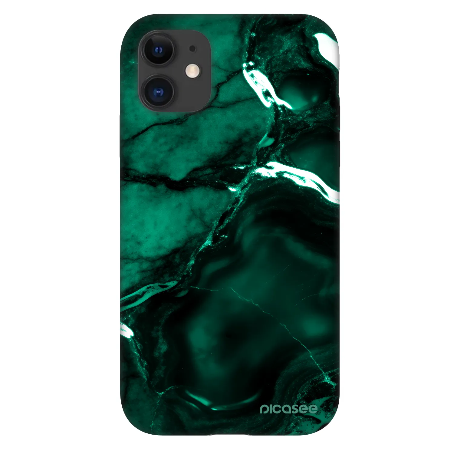 Picasee Fashion Case Apple iPhone 11 - Dark emerald