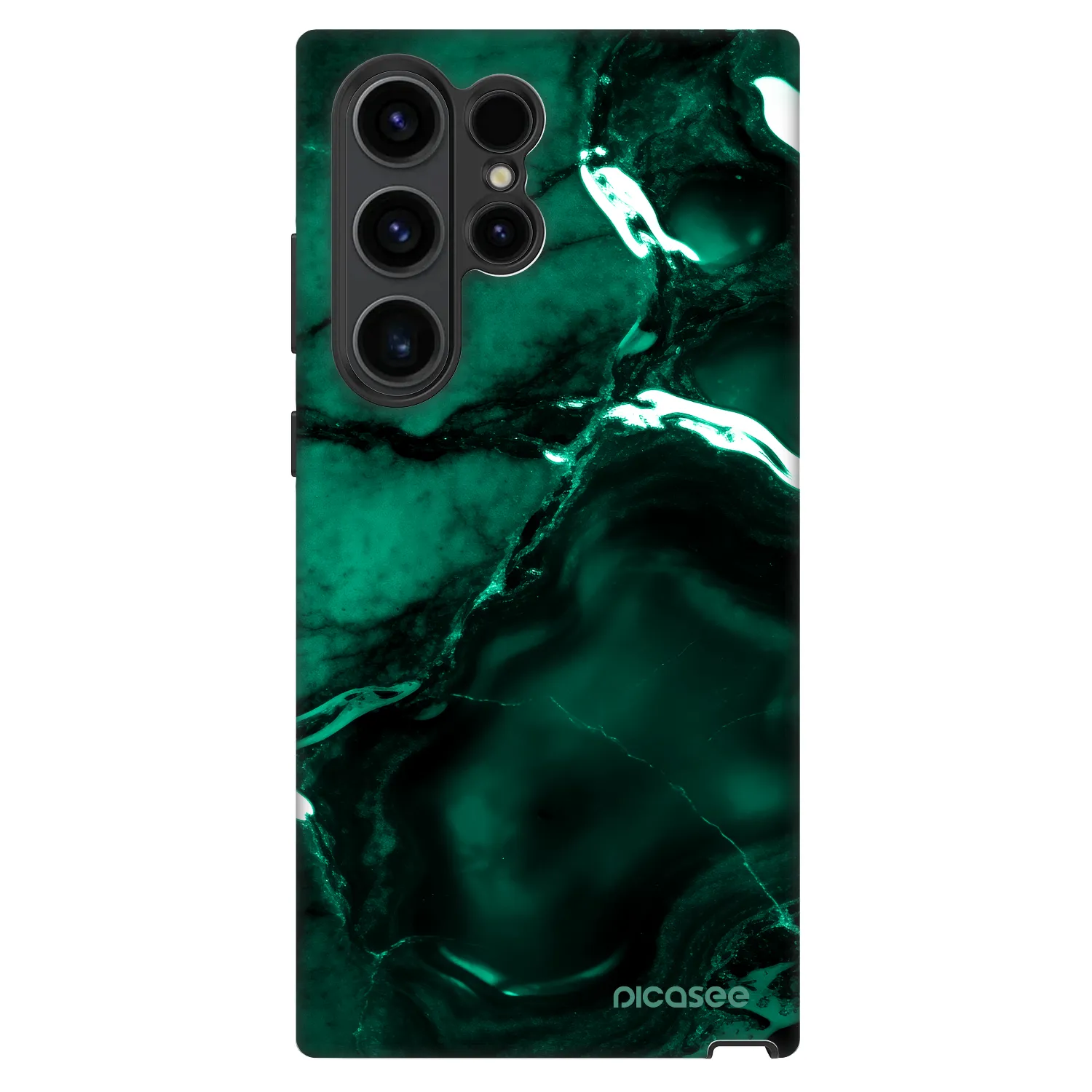 Picasee Fashion Case Samsung Galaxy S23 Ultra 5G - Dark emerald