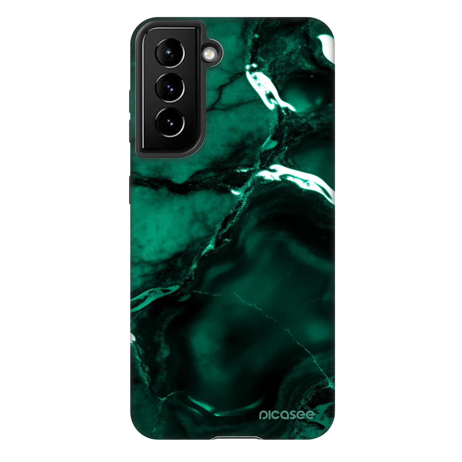 Picasee Fashion Case Samsung Galaxy S21 5G G991B - Dark emerald