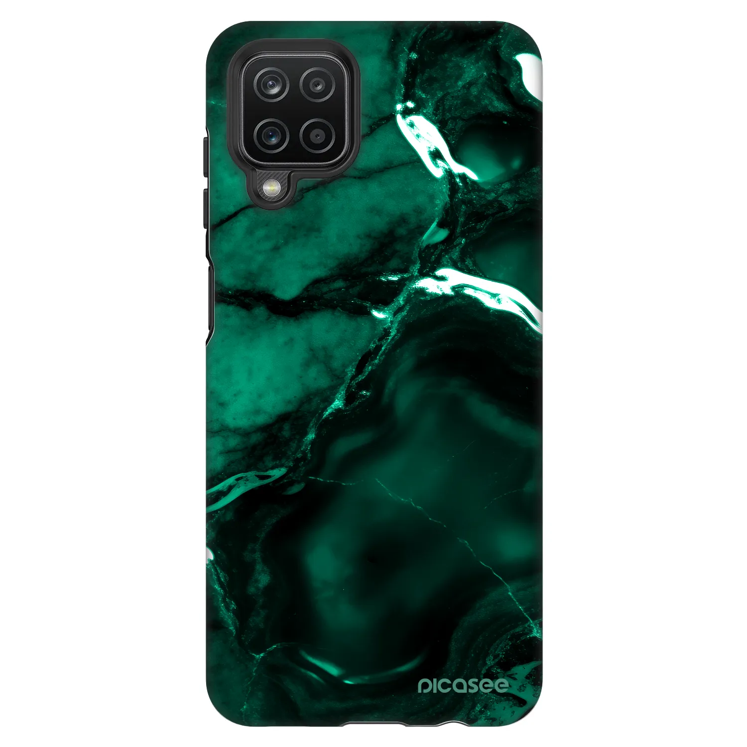 Picasee Fashion Case Samsung Galaxy A12 A125F - Dark emerald