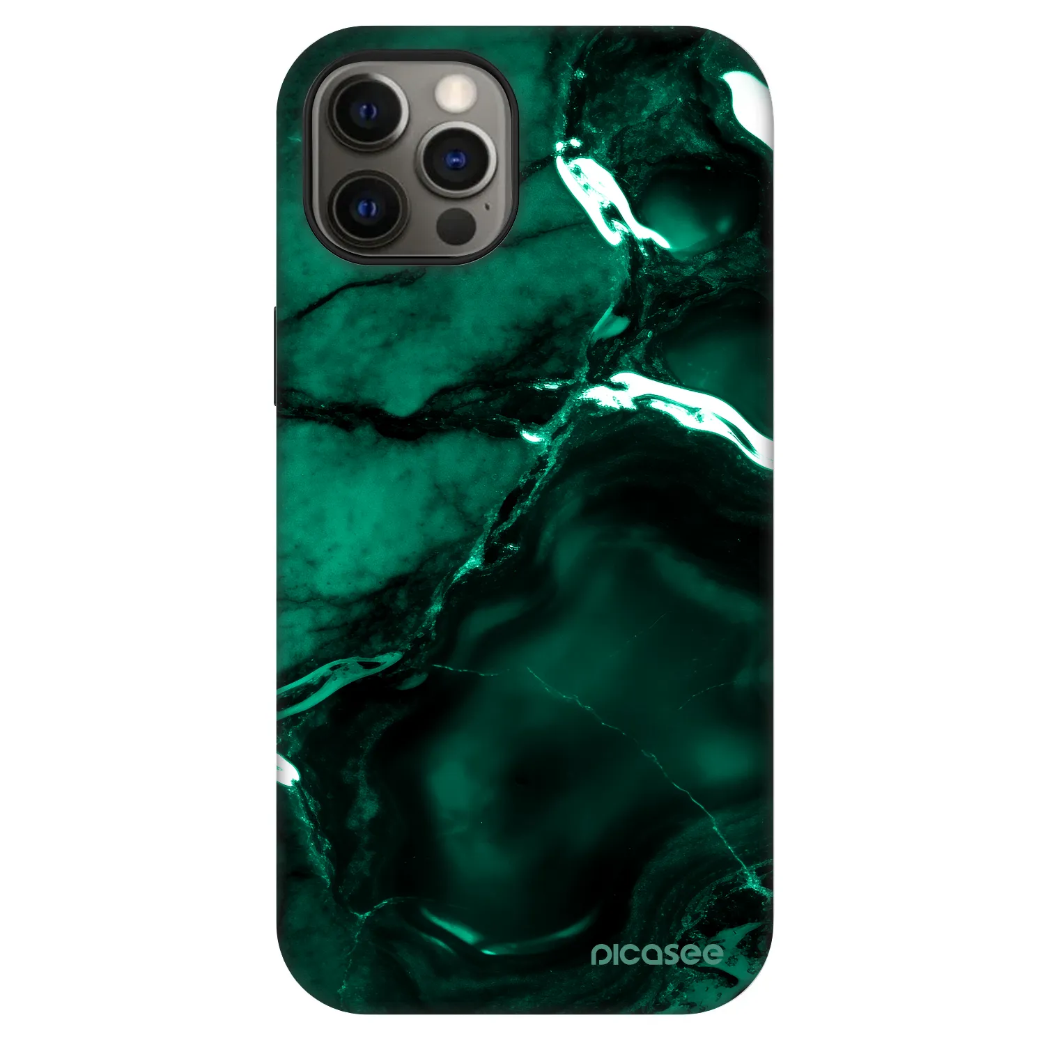 Picasee Fashion Case MagSafe Apple iPhone 12 Pro - Dark emerald