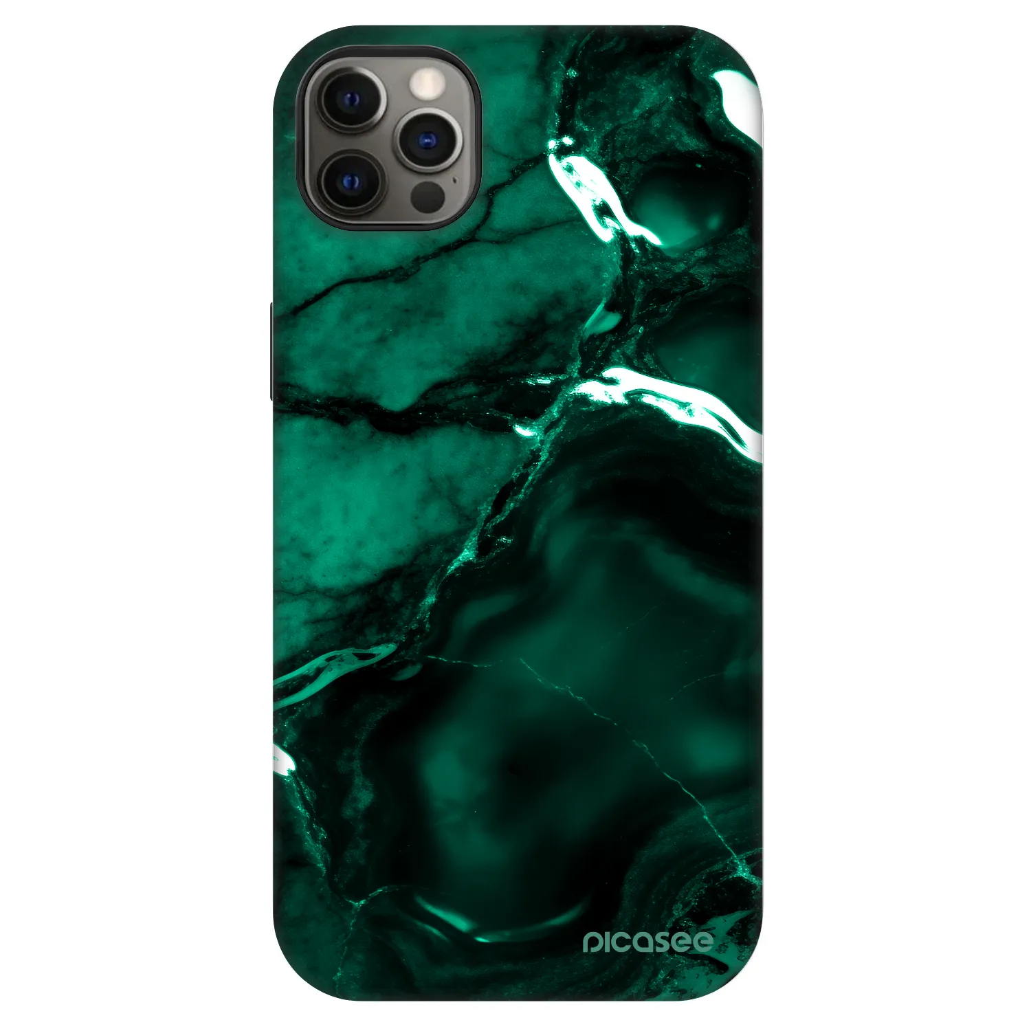 Picasee Fashion Case MagSafe Apple iPhone 12 Pro Max - Dark emerald