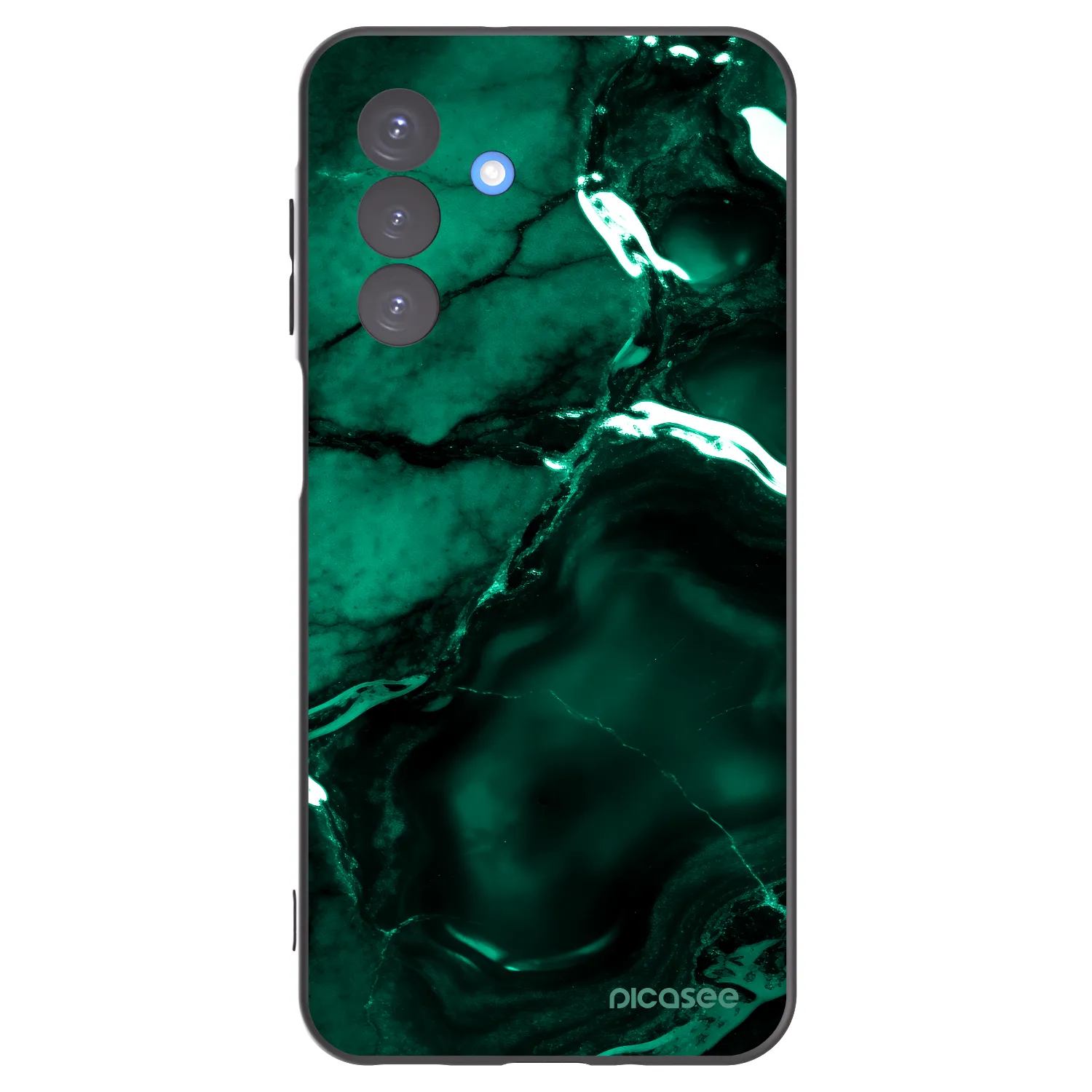 Picasee fekete szilikon tok az alábbi mobiltelefonokra Samsung Galaxy A17 5G - Dark emerald