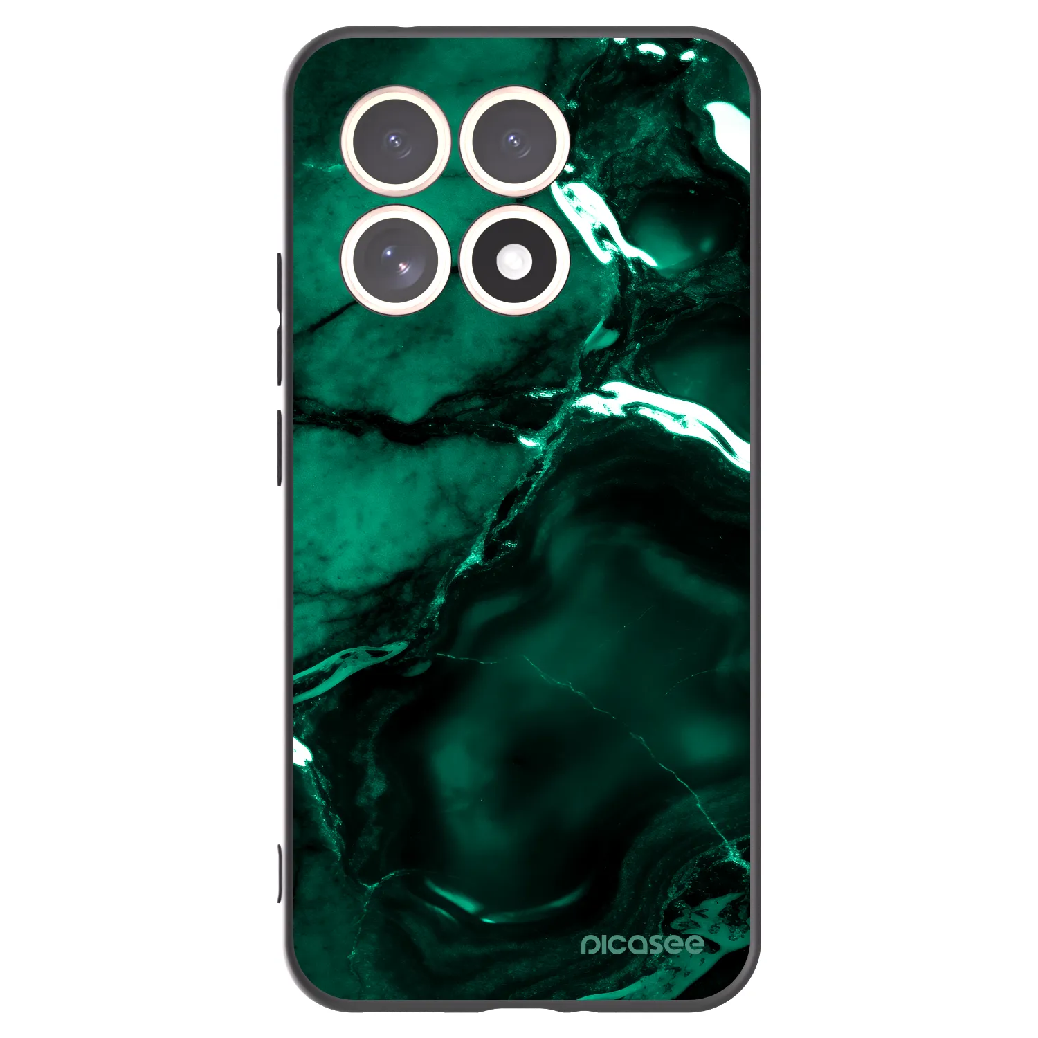 Picasee fekete szilikon tok az alábbi mobiltelefonokra Xiaomi 15T - Dark emerald