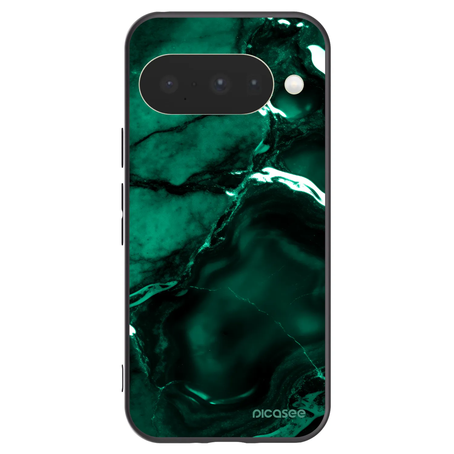 Picasee fekete szilikon tok az alábbi mobiltelefonokra Google Pixel 10 - Dark emerald