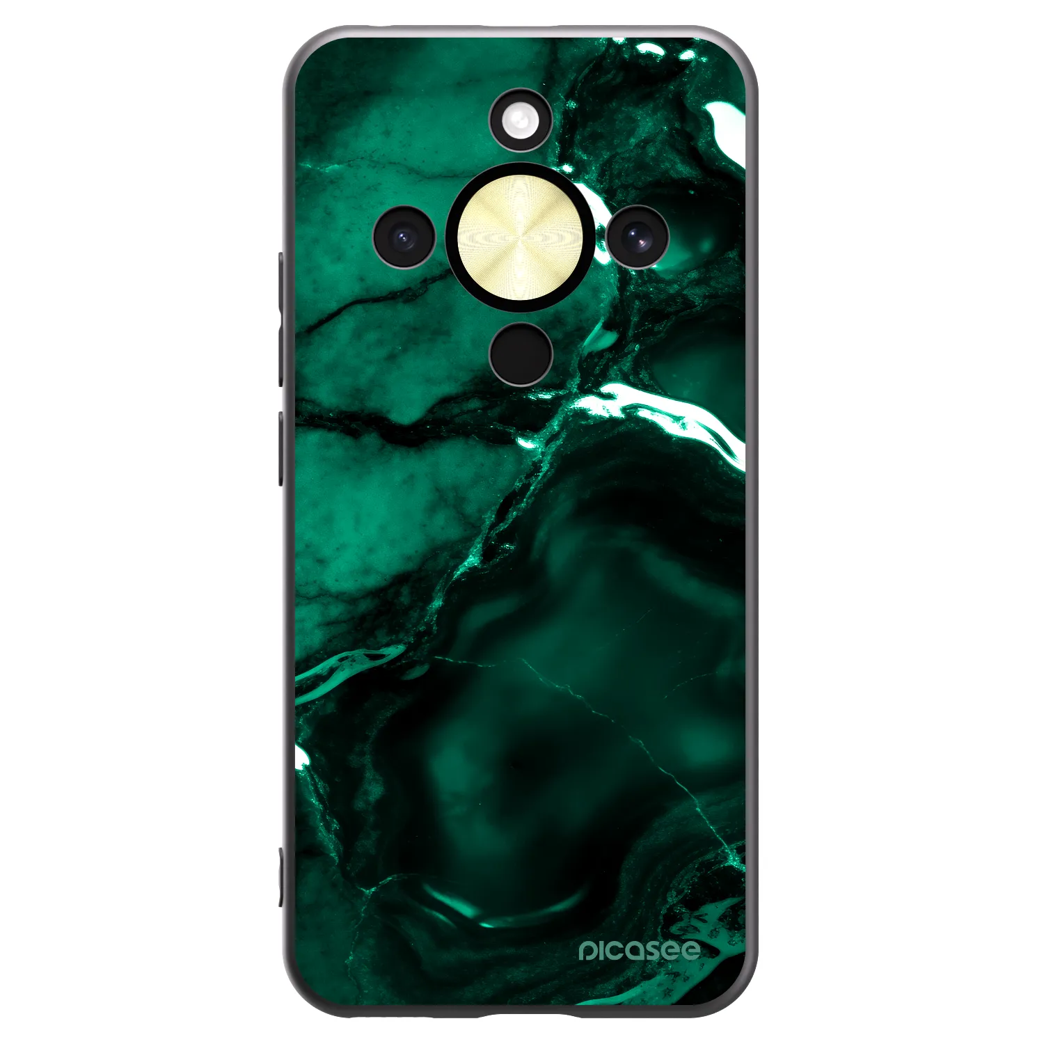 Picasee fekete szilikon tok az alábbi mobiltelefonokra Honor Magic8 Lite 5G - Dark emerald