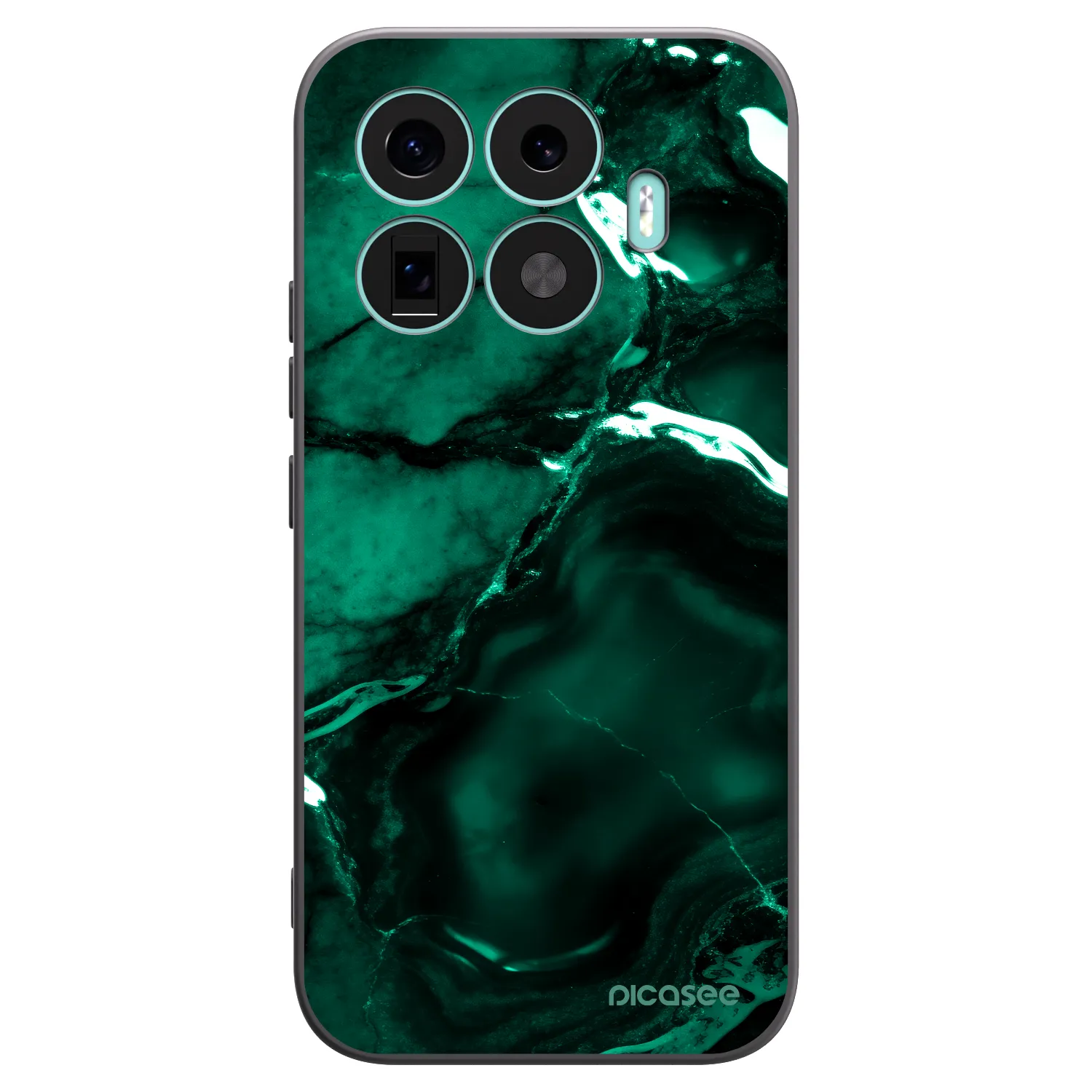 Picasee fekete szilikon tok az alábbi mobiltelefonokra Xiaomi 17T - Dark emerald