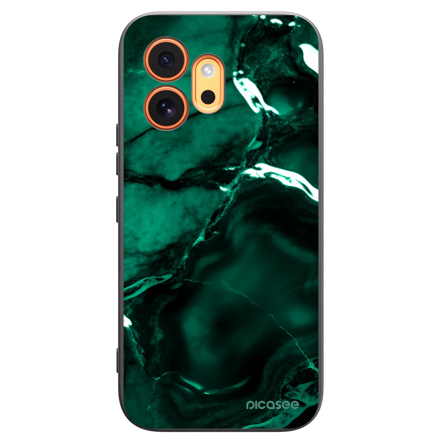 Picasee fekete szilikon tok az alábbi mobiltelefonokra Honor 600 - Dark emerald