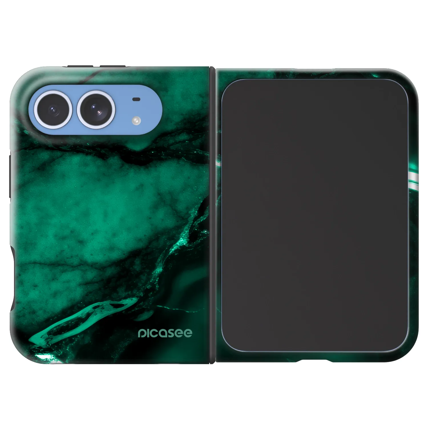 Picasee Fashion Case MagSafe Apple iPhone Duo - Dark emerald