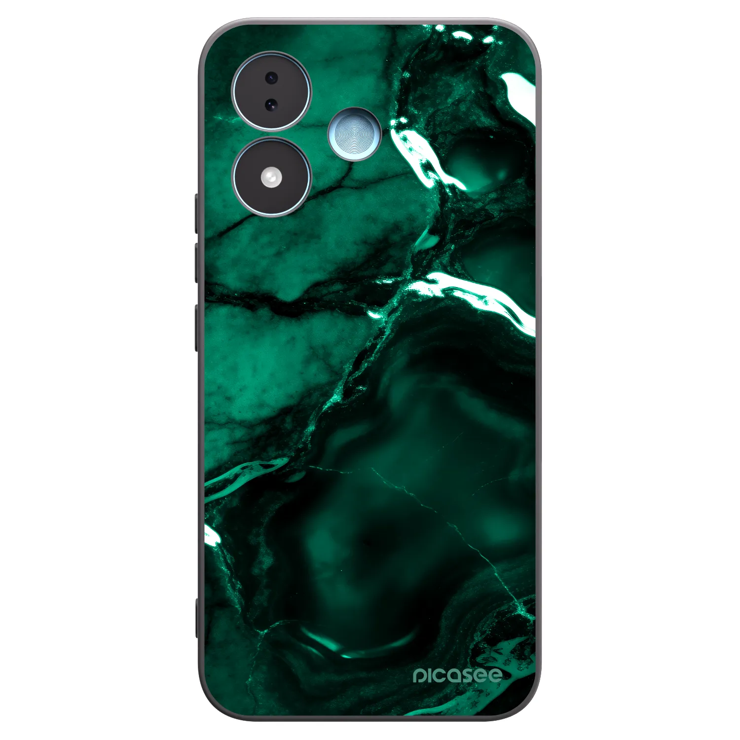 Picasee fekete szilikon tok az alábbi mobiltelefonokra Xiaomi Redmi Note 17 5G - Dark emerald